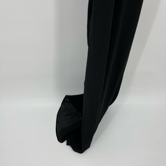 L'Academie by Marianna | NWT Morgane Gown Black Asymmetric One Shoulder Maxi L - Picture 14 of 16